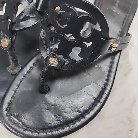 Tory Burch Miller Sandal Black size 7 M - Picture 2 of 9